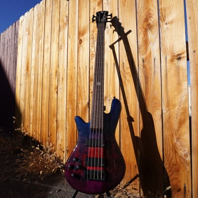 Spector NS Ethos-5 Interstellar Gloss Left Handed 5-String Bass Guitar w/ Gig Bag (2022) image 2