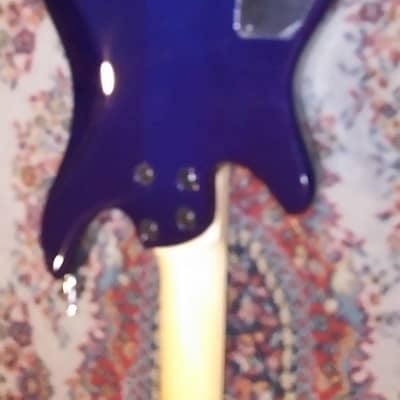 Alp Asmuse Leaf L-200 Headless Electric Travel Guitar Dark Blue image 5