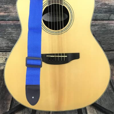 Blue Acoustic Electric Guitar Bass Strap Belt +  Guitar Picks + Picks Holder. SHIPS FAST! image 2