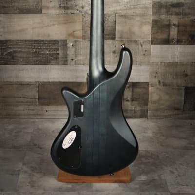Schecter Stiletto Studio-4 See-Thru Black Satin (STBLS) Electric Bass Guitar B-Stock image 6