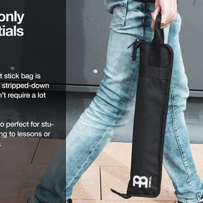 Meinl Percussion Compact Drumstick Bag with Floor Tom Hooks, Heavy-Duty Fabric — for Mallets, Brushes and Accessories as Well, Black, (MCSB) image 5