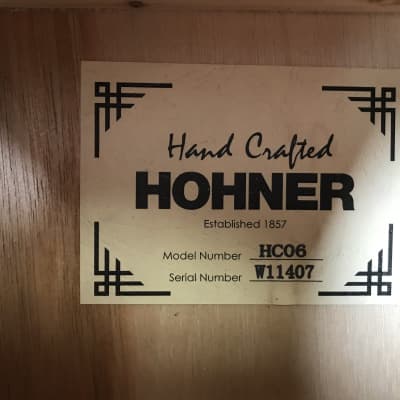 Hohner HC06 Classical Nylon String Acoustic Guitar Natural image 3