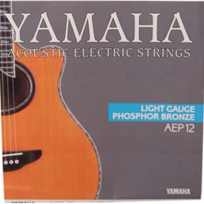 Yamaha #AEP12 -  Acoustic Electric Phosphur Bronze 12-53 Strings - Light Gauge for sale
