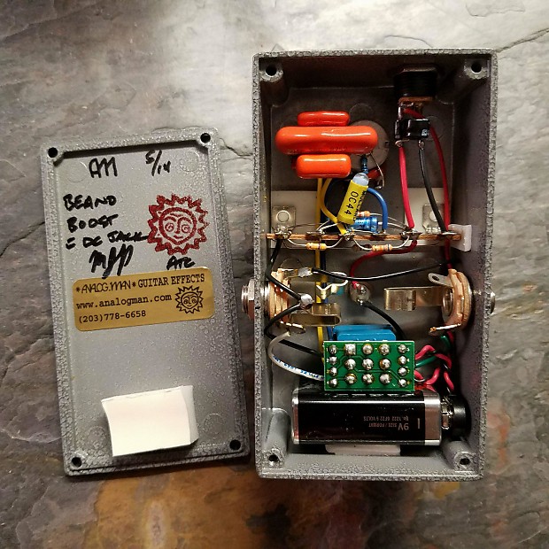 Analogman Beano Boost Modded by Jext Telez with Mullard | Reverb