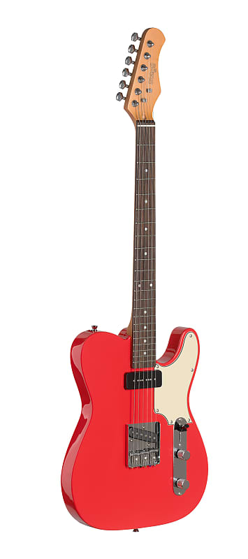 Stagg Vintage "T" Series Custom Electric Guitar Fiesta Red Highgloss image 1