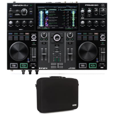 Denon 3700 CD Controllers With Garmin DJ Mixer in Case | Reverb