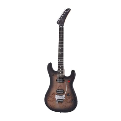 EVH 5150 Series Deluxe Poplar Burl Basswood 6-String Electric Guitar with Ebony Fingerboard (Right-Handed, Black Burst) image 2