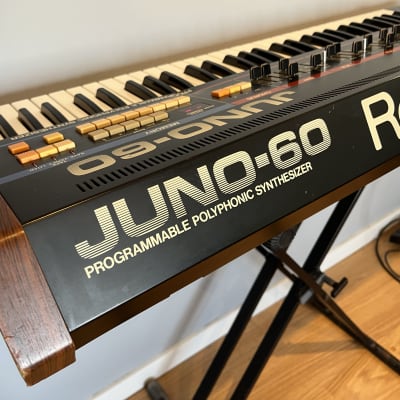 Roland Juno-60 61-Key Polyphonic Synthesizer 1982 - 1984 Black image 9