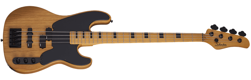 Schecter Model-T Session Electric Bass Guitar ANS (Aged Natural Satin) 2848 image 1