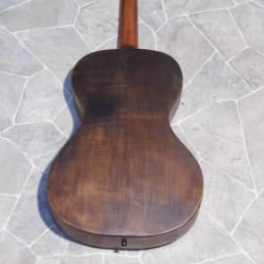 RARITY old WETTENGEL all solid PARLOR parlour guitar Bayreuth Germany ~1920 image 2