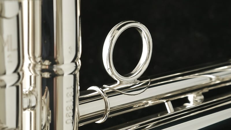 Manchester Brass Professional Bb Trumpet in Silver Plate with Gold Brass  Bell