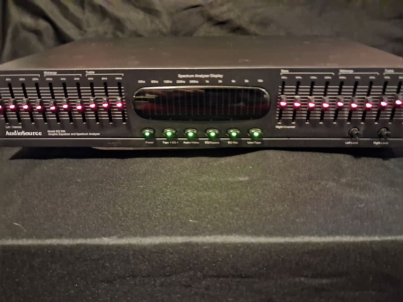 AudioSource Eq-200 The Audiosource EQ 200 was first available on August 4, 2006. Some users on Reverb also indicate it was manufactured in the 1990s. It is a 10-band stereo graphic equalizer.  - Black  			