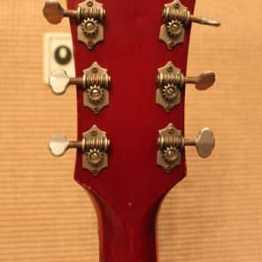 Vintage 1964 Guild 'Slim Jim' T100 D Starfire Cherry Semi Hollow Electric Guitar image 13