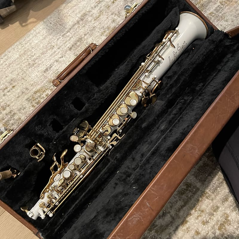 LA Sax Soprano Saxophone White Reverb