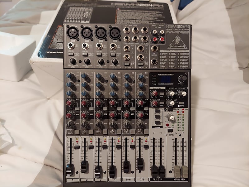 BEHRINGER XENYX 1204FX 12 Input ANALOG MIXER 2/2 Bus 24 BIT