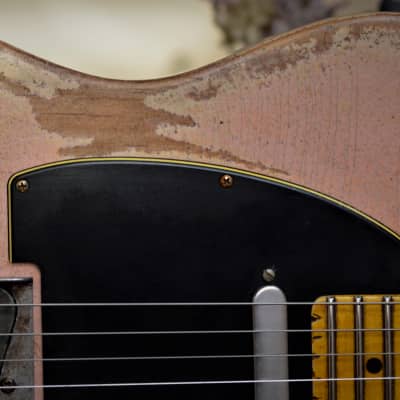 Fender American Telecaster Heavy Relic Nitro Shell Pink  w/ Maple Neck image 10