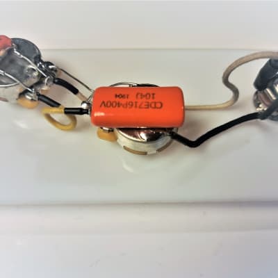 Precision Bass Wiring Harness .1 Orange Drop Capacitor - Free USA Shipping image 2