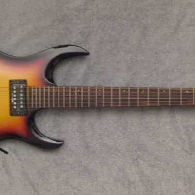 NOS Washburn XM-DLX2-FR Tobacco Burst 24-Fret with Floyd Rose and