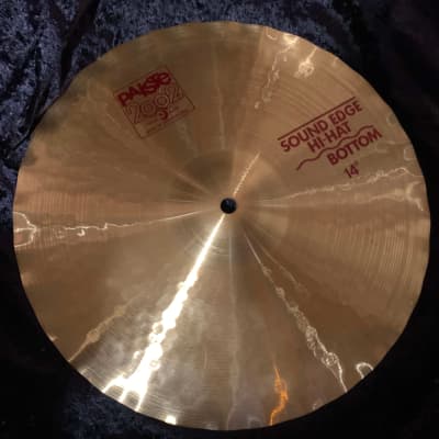Paiste 14" 2002 Sound Edge Hi-Hat Cymbals (Pair) Traditional image 1