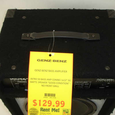 Genz-Benz Intro 50 50-Watt 1x12" Bass Combo Amp image 2