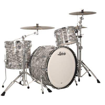 Ludwig White Abalone Limited Edition Classic Maple Downbeat Kit +Snare 14x20", 8x12", 14x14", 5x14" Drums Shell Pack | Made in the USA | Authorized Dealer image 1