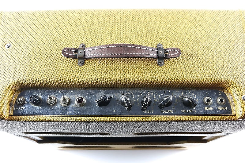 Fender Bassman 5E6-A Narrow Panel 40-Watt 4x10" Guitar Combo 1955 - 1957 image 3