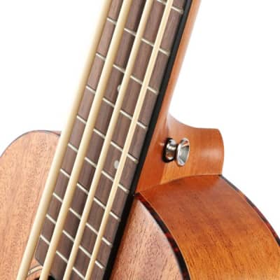 30 Inch Acoustic Electric Bass Ukulele (Mahogany Body) + Gig Bag image 6