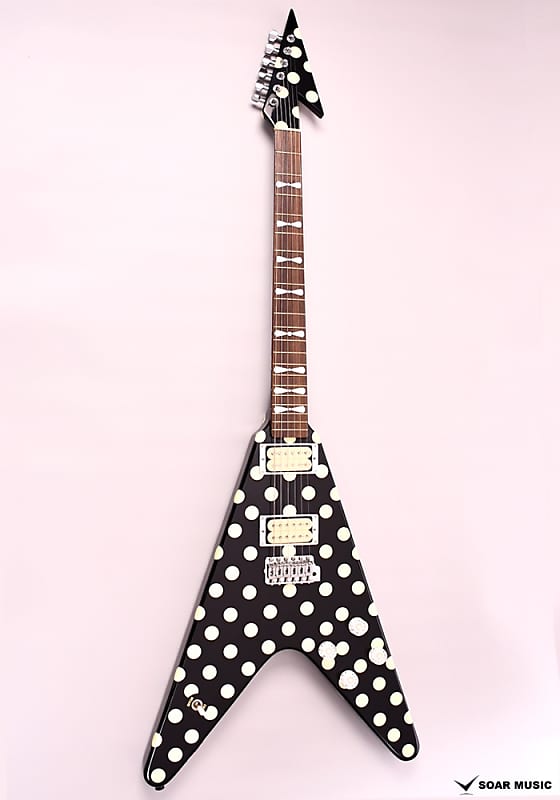 Fernandes FV105RR Randy Rhoads Polka Dot style Flying V | Reverb