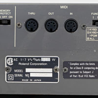 1985 Roland Juno 106 61-Key Polyphonic Keyboard Synthesizer * Serviced * image 14