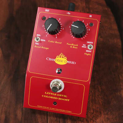 Reverb.com listing, price, conditions, and images for chandler-limited-little-devil-colored-boost-pedal