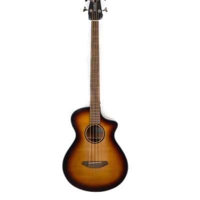 Breedlove Discovery S Concert sitka edgeburst cutaway acoustic electric bass guitar image 2