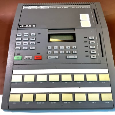 Alesis HR-16 High Sample Rate 16-Bit Drum Machine 1980s - Gray image 1