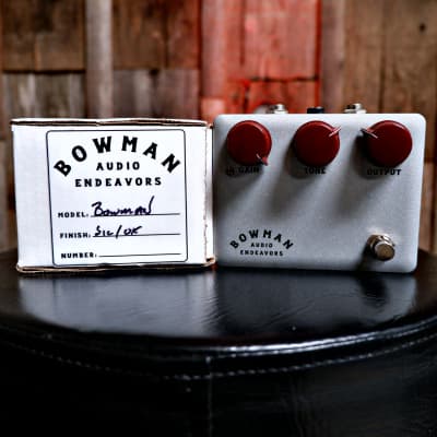Bowman Audio Endeavors The Bowman Overdrive Transparent Overdrive - Silver with Oxblood Knobs image 3