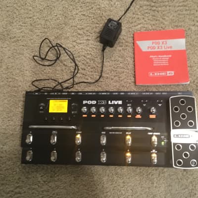 Line 6 POD X3 Live Guitar Multi-Effects Pedal with bag , manual