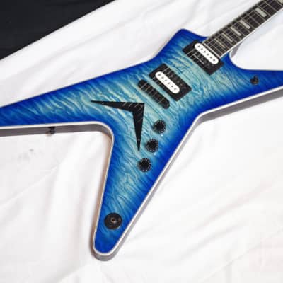 Dean ML Select electric guitar Quilt Maple Ocean Burst -TRANS BLUE - NEW w/ Light Case image 3