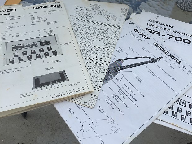 Roland GR 700/707 Document Lot - Schematics , Parts List, Etc image 1