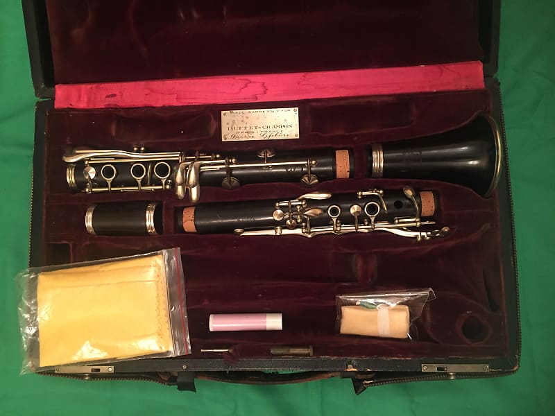 Buffet Clarinet in A Nickel Plated Keys w Double Case Overhauled