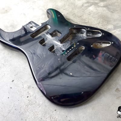 Unknown S-Style Guitar Body #1 (1990s, Black) image 5