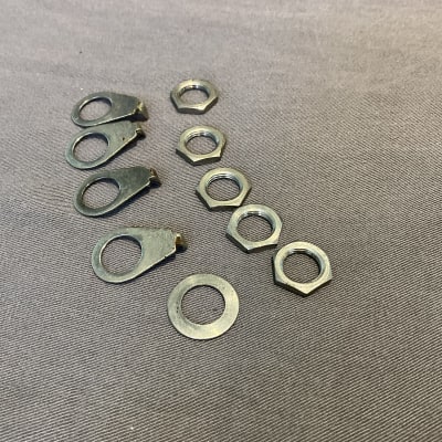 Gibson Vintage 1959 Volume Tone Jack Pointers Washer Nuts Les Paul ES SG 1957 1958 1960 1961 1962 image 3