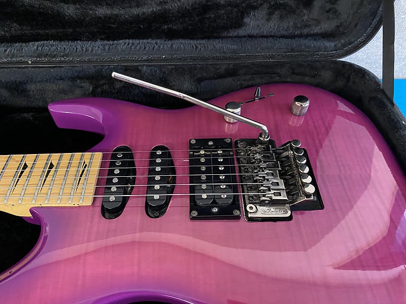 Kramer Striker Custom SC211 FR - Floyd Rose Trans Purple Burst - Ready To  Play!