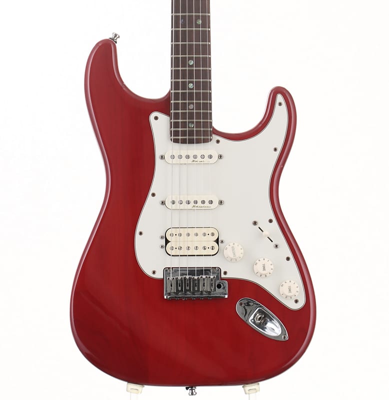 ギター Fender USA American Deluxe Stratocaster Fender American Deluxe HSS Strat - Maple Neck In Olympic