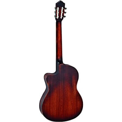 Ortega Private Room Distressed Suite Solid Top Slim Neck Acoustic-Electric Nylon Classical Guitar w/ Bag image 2