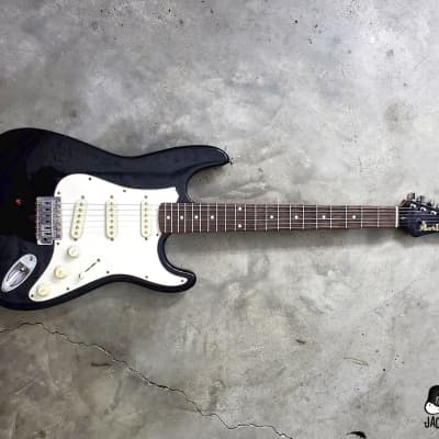 Mark II S-Style "Y'dig?" Electric Guitar (1970s, Black) image 10