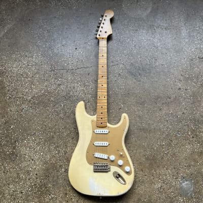 MJT VTS S-Style Aged Electric Guitar w/ Fender Headstock - Blonde image 2