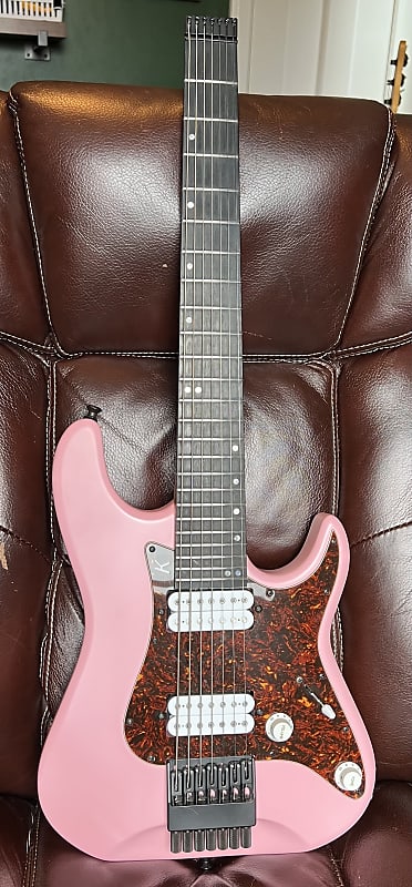 Kiesel Hd7 Headless Delos 7 String Satin Light Pink Reverb 5209