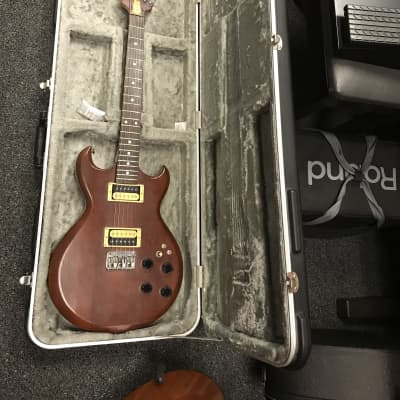 Aria Pro II CS-250 cardinal series electric solid body guitar made in Japan 1981 in excellent condition with road runner hard case. image 12