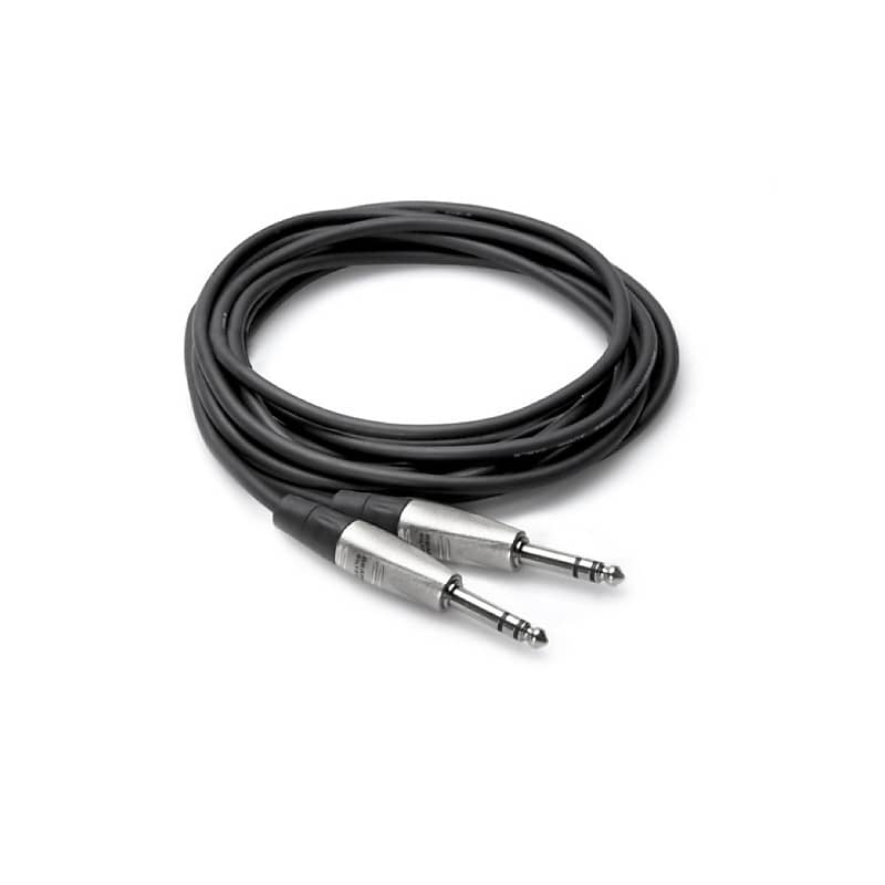 Hosa - Pro Balanced Interconnect REAN 1/4" TRS male to Same, 5ft image 1