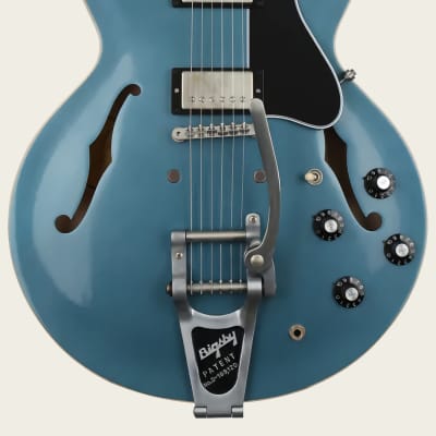 Gibson Memphis ES-335 Anchor Stud with Bigsby 2018 - Antique Pelham Blue VOS for sale