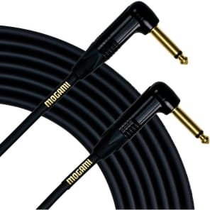 Mogami Gold Instrument-10RR 1/4" TS Right-Angle to Right-Angle Instrument Cable - 10'