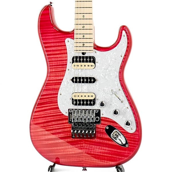 T's Guitars ST-22R Custom 5A Grade Flame Top (Trans Pink) [SN/032406]  [IKEBE Order Model]